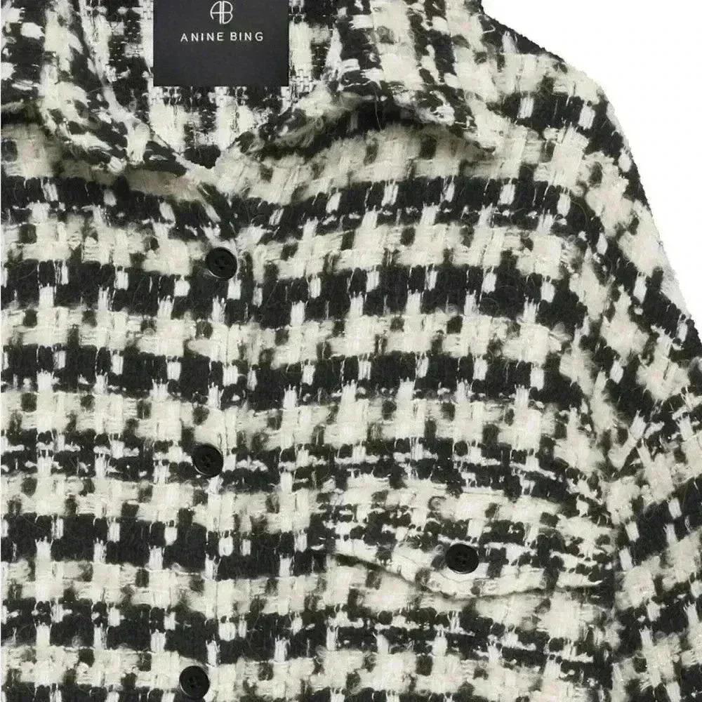 New NWT Anine Bing - Sloan Jacket in Black & White Retails $450 - Picture 4 of 7